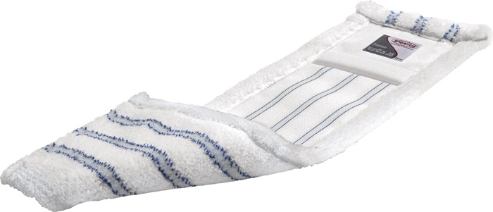 SPRINTUS Wischmopp mit Taschen Mikrofaser, weiß/blau