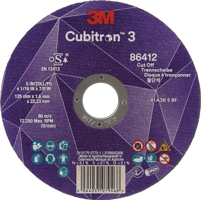 3M Trennscheibe D125x1,6mm gerade - Vorteilspack