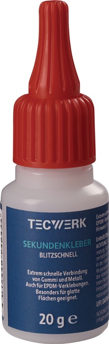 TECWERK Sekundenkleber blitzschnell 20g farblos Flasche TECWERK - Vorteilspack