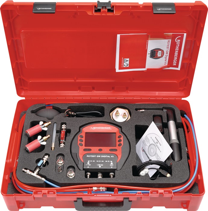 ROTHENBERGER Druck-/Leckmengenmessgerät Arbeitsbereich bis 20 bar