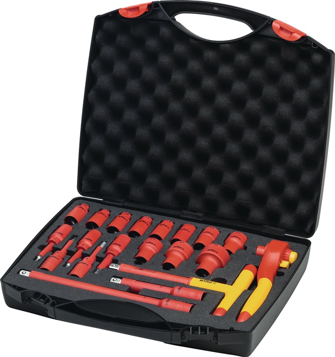 WIHA Ratschenschlüsselset 21-tlg.1/2 Zoll 10-32mm Außen 6kt.,4-10mm Innen 6kt.Z.72