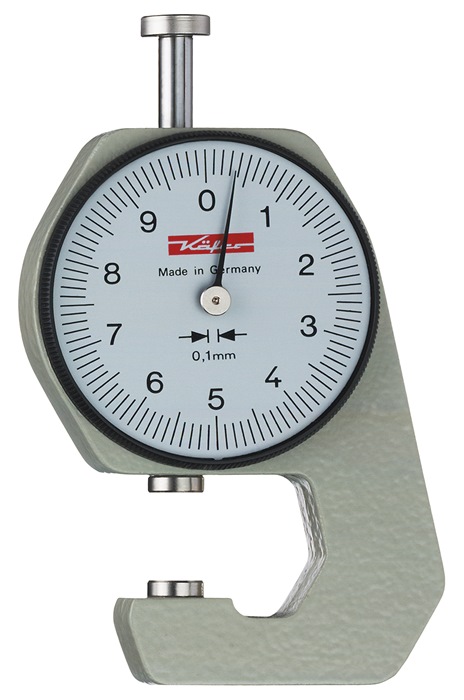KÄFER Taschendickenmessgerät 0-10 mm Ablesung 0,1 mm