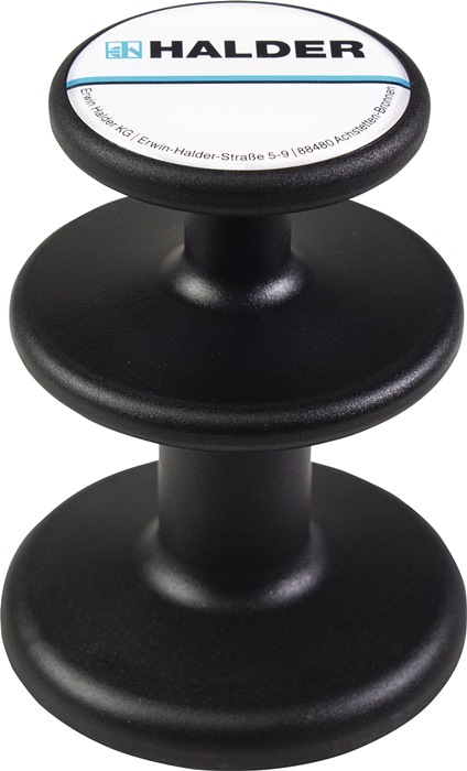 HALDER Magnethalter Ø 65 mm schwarz