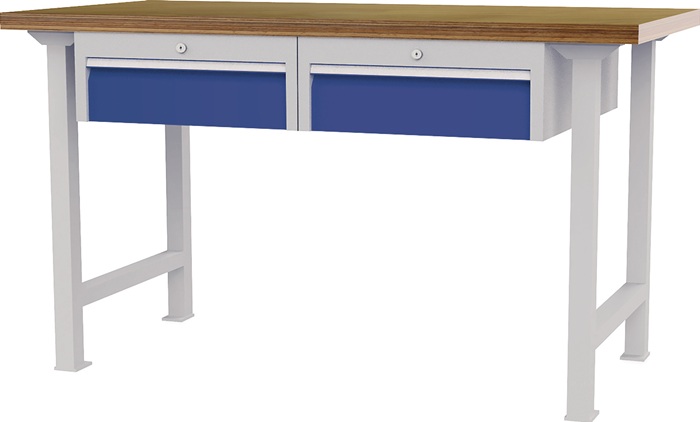 Werkbank B1500xT750xH790-1140mm Buche-Multiplex