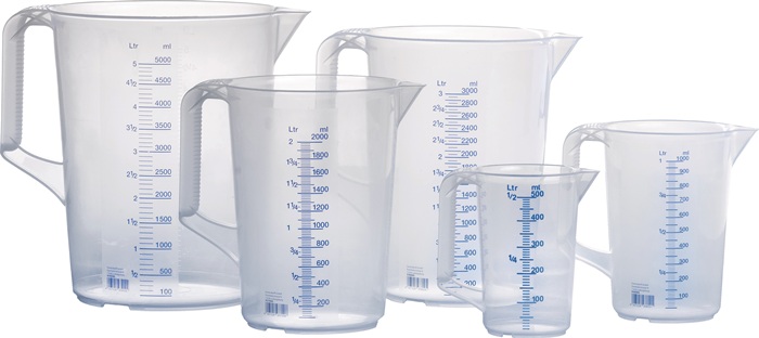 HÜNERSDORFF Messkanne 500 ml Polypropylen transparent