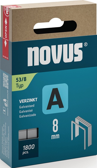 NOVUS Feindrahtklammer Klammerbreite 11,3 mm