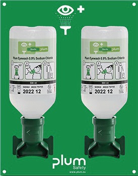 PLUM Augenspülstation 2 x 0,5 l H290xB228xT80ca.mm