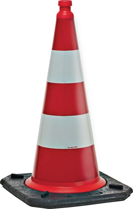 WEMAS Leitkegel H.760mm 2-tlg.Folienart RA1 Folie G.5,2kg WEMAS