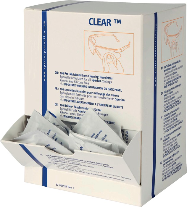 HONEYWELL Brillenreinigungstuch alkohol-/silikonfrei 100 Tücher