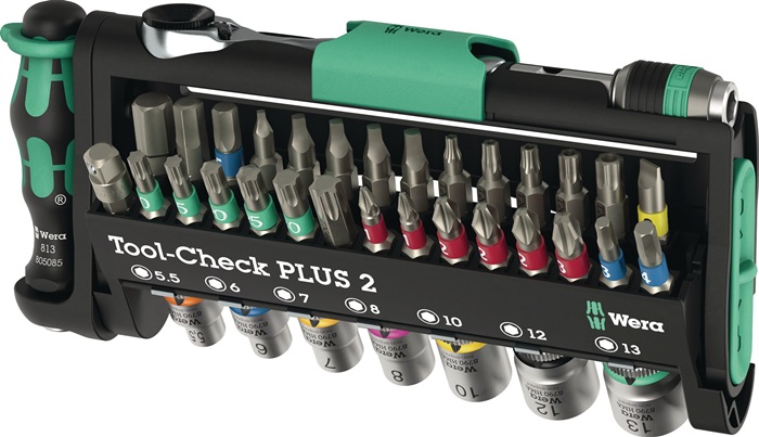 WERA Bit-/Steckschlüsselset Tool Check Plus 2 39-tlg.WERA