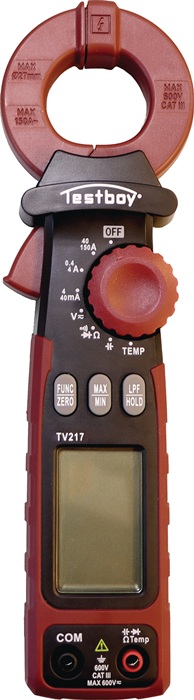 TESTBOY Leckstromzange Messbereich 1µA – 150A(AC)