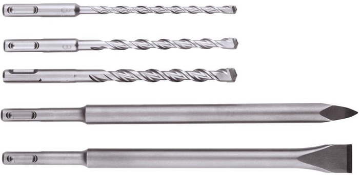 METABO Bohrer-/Meißelsatz 5teilig