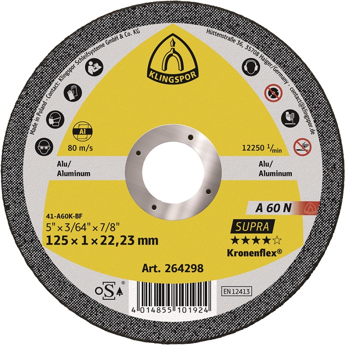 KLINGSPOR Trennscheibe D115x1mm gerade - Vorteilspack