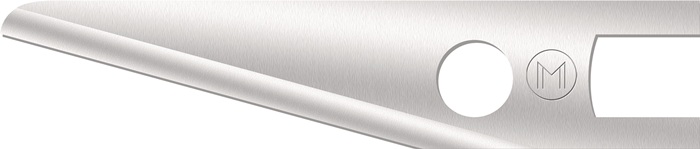 MOZART Präzisionsschnittklinge PB1 kurz Länge 28 mm Breite 5,7 mm