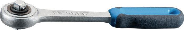 GEDORE D.-Knarre 2093 Z-84 1/4 Zoll 20 Z.L.129mm m.umsteckbaren 4-KT.GEDORE