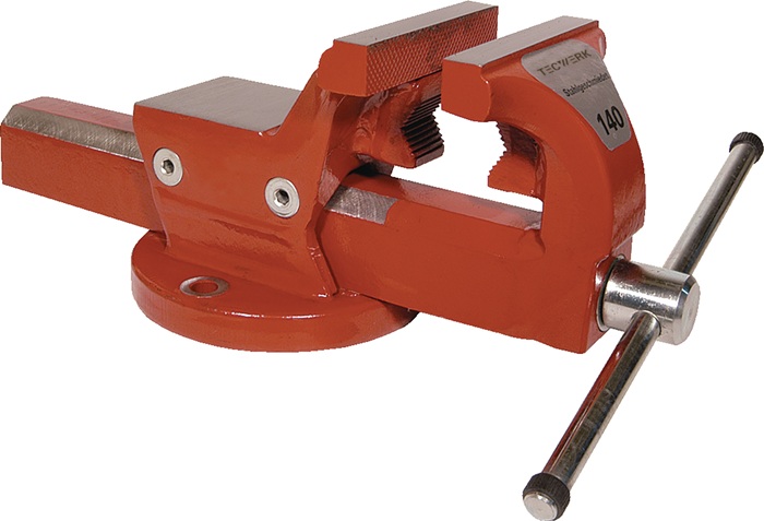 TECWERK Parallelschraubstock Backen-B.120mm Spann-W.150mm m.Rohrsp.-B.TECWERK