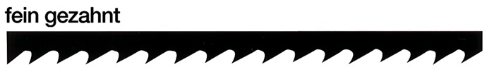 HAUNSTETTER Laubsägeblatt Länge 13 cm Nr. 1 (FEIN)