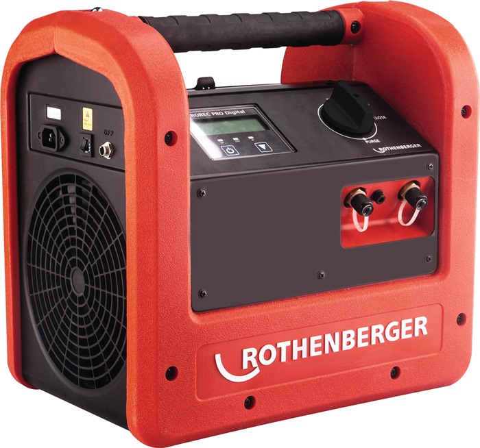ROTHENBERGER Kältemittelabsaugger. ROREC PRO DIGITAL Fördermenge 9,5 kg/min 230/50 V/Hz
