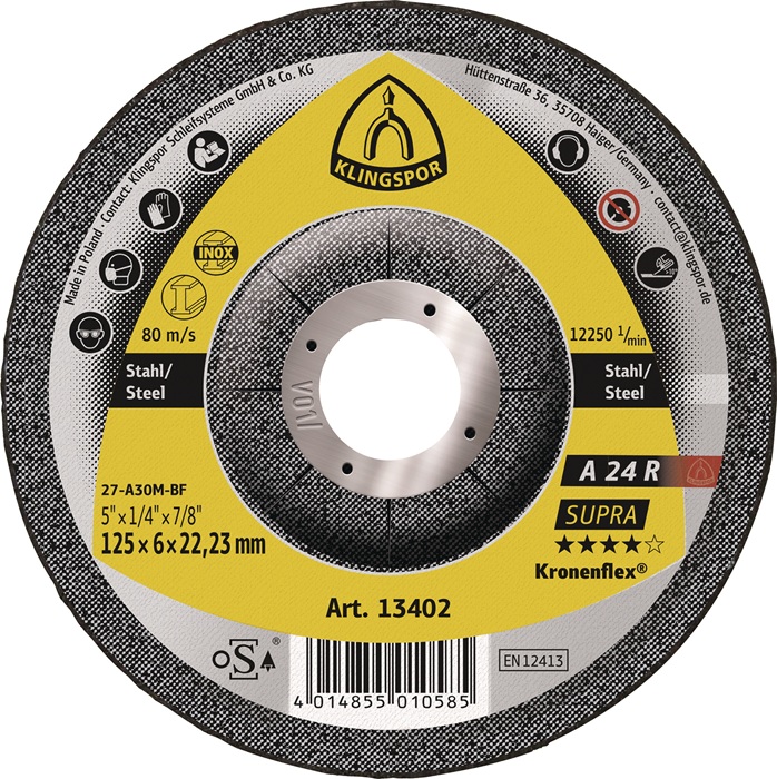 KLINGSPOR Schruppscheibe D115xS6mm - Vorteilspack