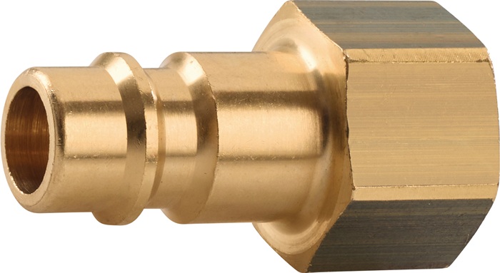 TECWERK Stecknippel Messing blank Stecker DN 7,2 - Vorteilspack