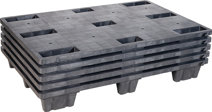 KIGANESTO Kunststoffpalette L1200xB800xH140mm