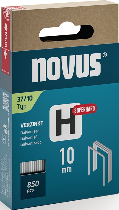 NOVUS Feindrahtklammer Klammerbreite 10,6 mm