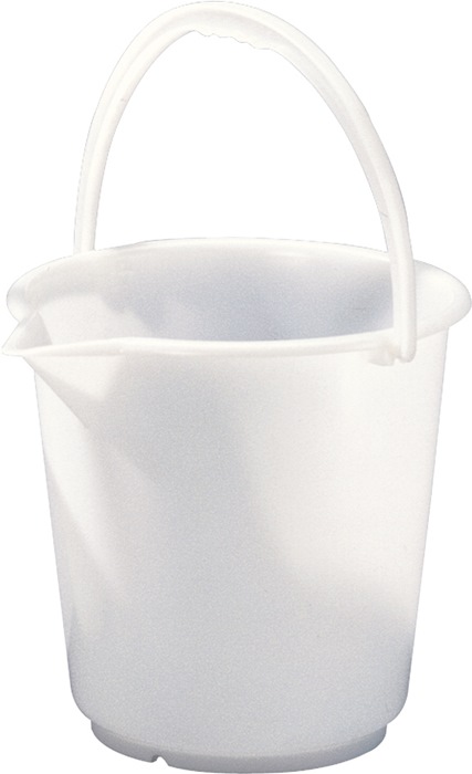 HÜNERSDORFF Eimer 17,0l HD-Polyethylen natur Kunststoffbügel D.330mm H.315mm HÜNERSDORFF