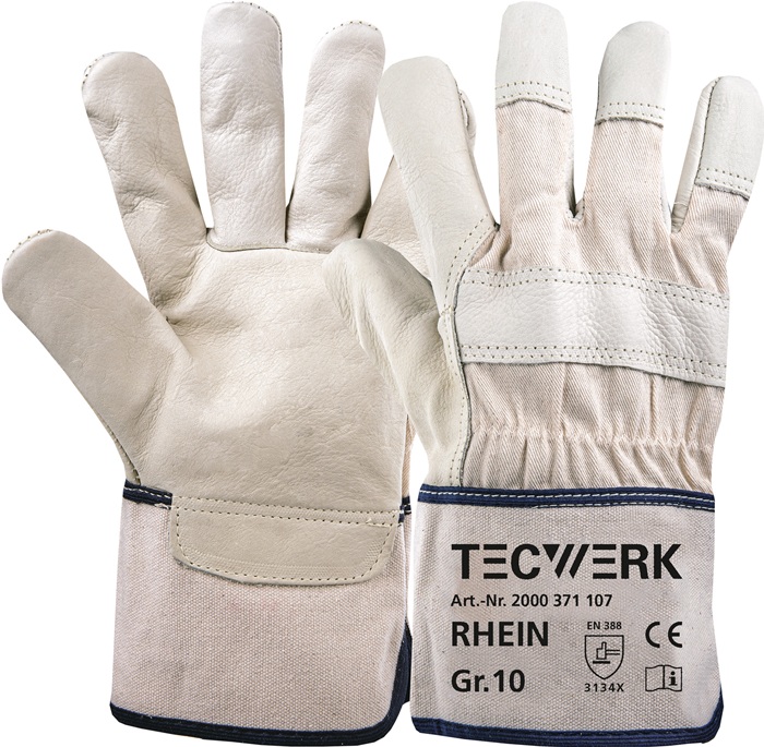 TECWERK Handschuhe Top Rhein Gr.10 beige EN 388 PSA II TECWERK - Vorteilspack