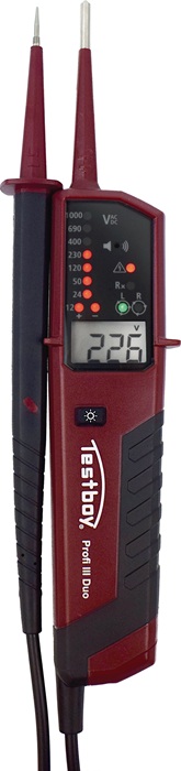 TESTBOY Spannungs-/Durchgangsprüfer 6-1000 V AC/6-1500 V DC