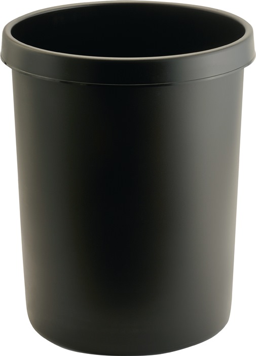 HELIT Papierkorb 45 l H480xØ390 mm mit Griffrand