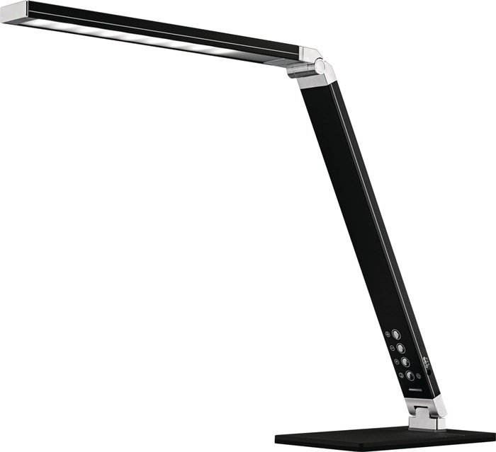 HANSA Schreibtischleuchte Aluminium schwarz Höhe max. 420 mm