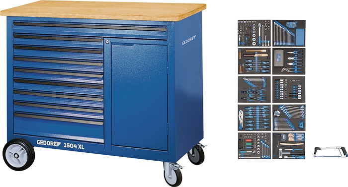 GEDORE Rollwerkbank Außen-B1250xT630xH985mm