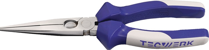 TECWERK Flachrundzange Länge 200 mm poliert