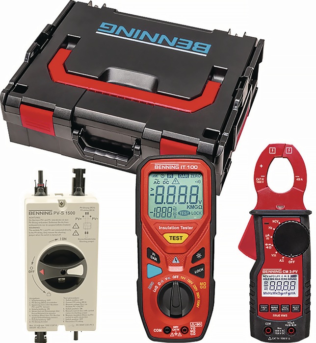 BENNING Gerätetester-Set PV 1-1+ Set: SUN 2, USB-Soft, Funk