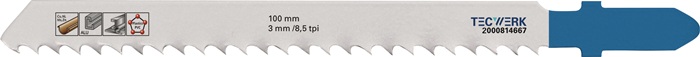 TECWERK Stichsägeblatt Gesamtlänge 100 mm