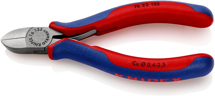 KNIPEX Seitenschneider Länge 125 mm Form 2 Facette nein