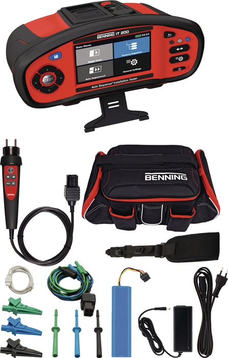 BENNING Gerätetester-Set IT 200 + EV 3-2 + L-Boxx Koffer