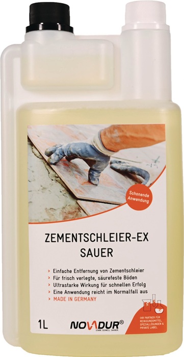 NOVADUR Zementschleier-Ex Sauer 1l Flasche NOVADUR - Vorteilspack