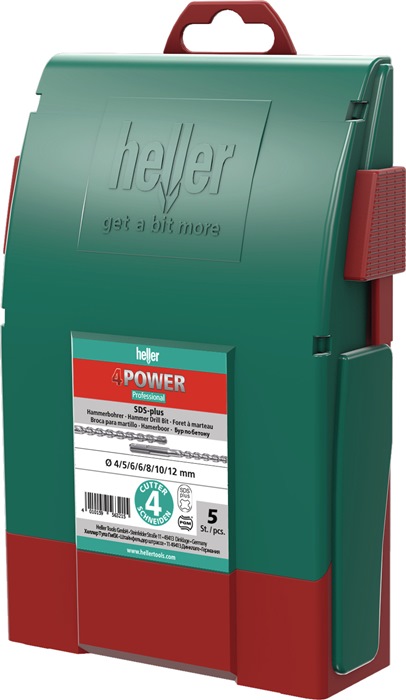 HELLER Hammerbohrer-Satz 7-teilig SDS-plus