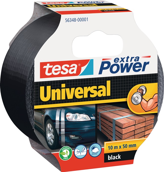 TESA Gewebeband ext.Power® 56348 schwarz L.10m B.48mm Rl.TESA - Vorteilspack