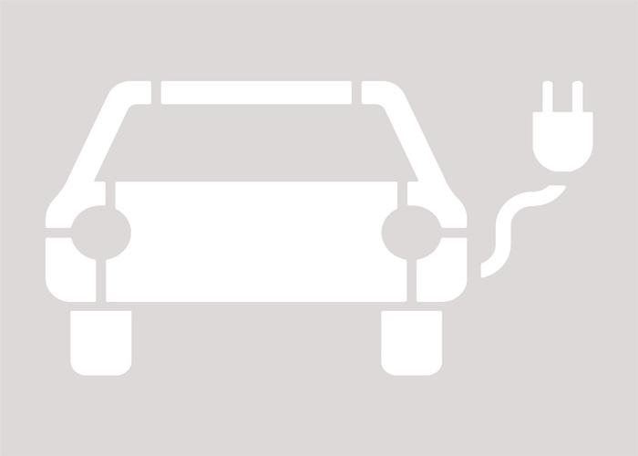 Bodenschablone Parkplatz für Elektrofahrzeuge