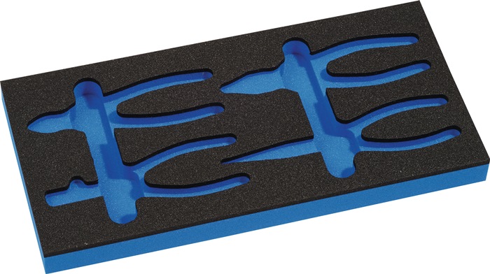 KNIPEX Werkzeugmodul Leereinlage 1/3-Modul 4000 871 293,4-tlg.KNIPEX