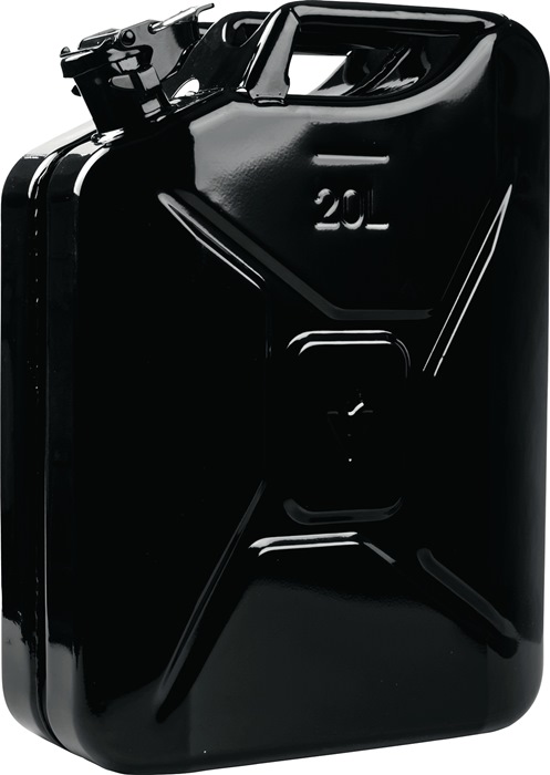 VALPRO Kraftstoffkanister 20l Schwarz RAL 9005 Stahlbl.0,9mm L345xB165xH470mm VALPRO