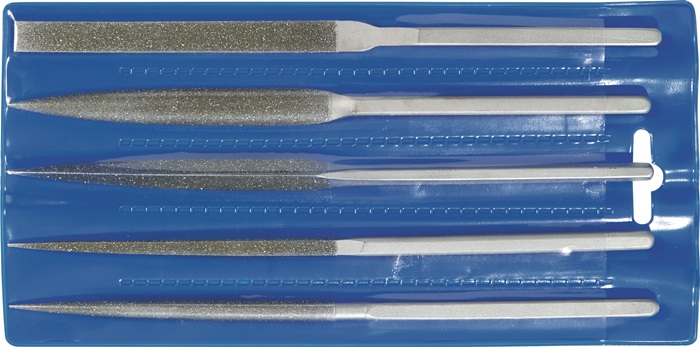 TECWERK Diamanthabilisfeilen-Satz Länge 215 mm 5-teilig