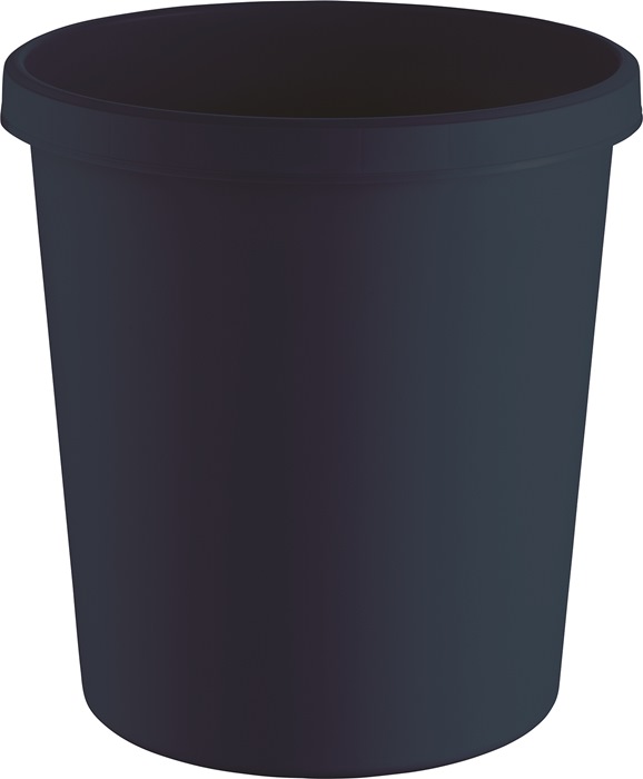 HELIT Papierkorb 18 l H331xØ315 mm mit Griffrand