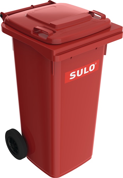 SULO Müllgroßbehälter 120 l HDPE rot - Vorteilspack