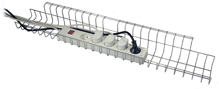 Kabelkorb B790xT100xH80-85mm silber