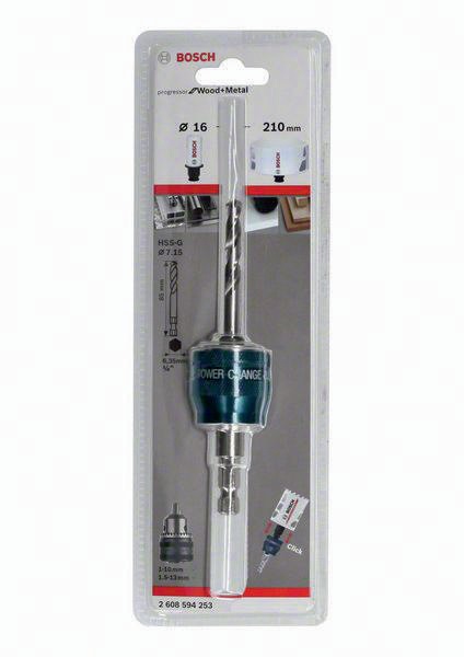 BOSCH Adapter EXPERT Power-Change Plus Hex 8,7mm (3/8) 7,15x85mm HSS-G Lochs.16-210mm