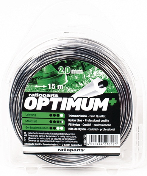 RATIOPARTS Nylonfaden Optimum Fadenstärke 2,0mm Fadenlänge 15m RATIOPARTS