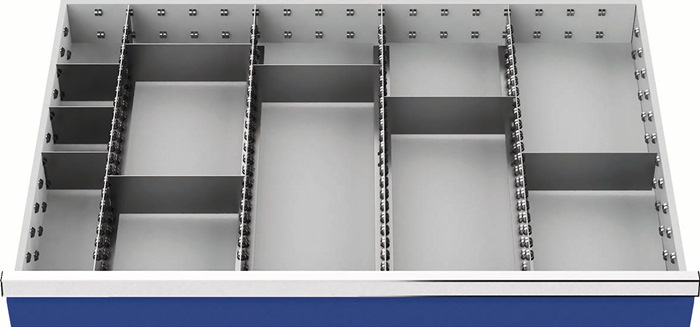 Schubladenunterteilungsmaterial Fronthöhe 100 - 125 mm